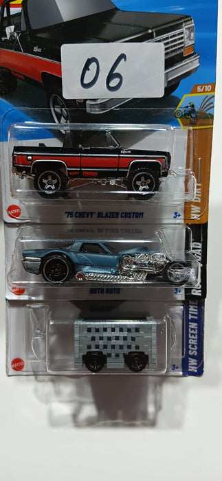 HOT WHEELS CASE-G MAINLINE (PACK OF 3) DIECAST