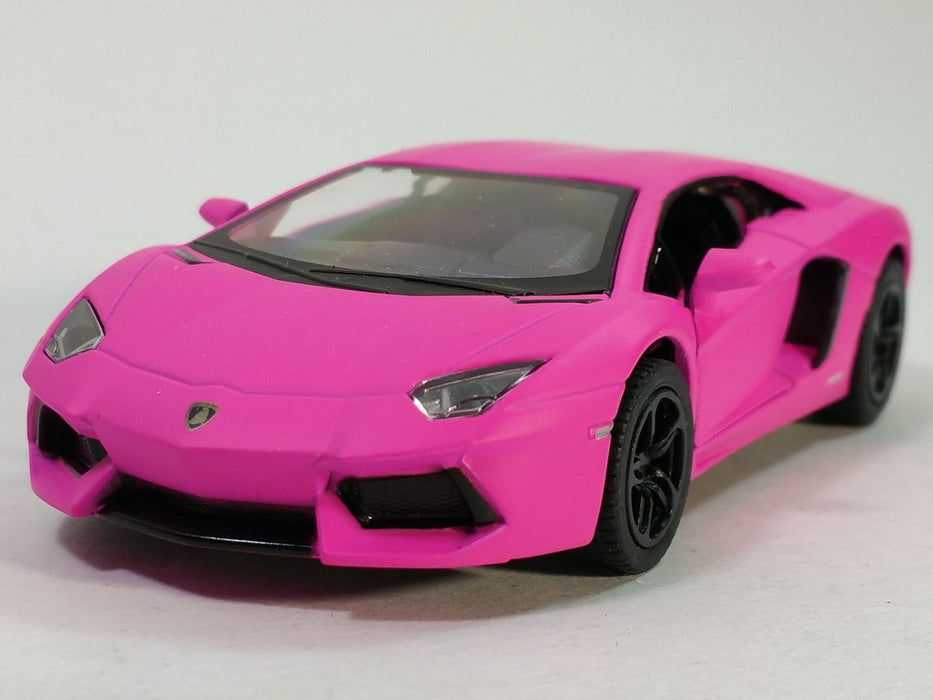 KINSMART LAMBORGHINI AVENTADOR LP 700-4/ MURCIELAGO LP 640/VENENO 1:36 SCALE NO:KT5370D (PINK)