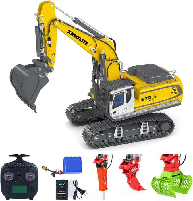 HUINA K962 100S KABOLITE 1/18 RC HYDRAULIC EXCAVATOR RC DIGGER ELECTRIC CLAW RIPPER HAMMER CONSTRUCTION CAR MACHINE