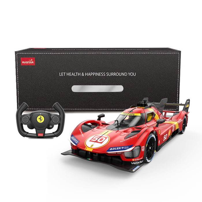 RASTAR 10116 FORMULA FERRERI 499P 1/14SCALE NO:50 LE MANS RED & YELLOW