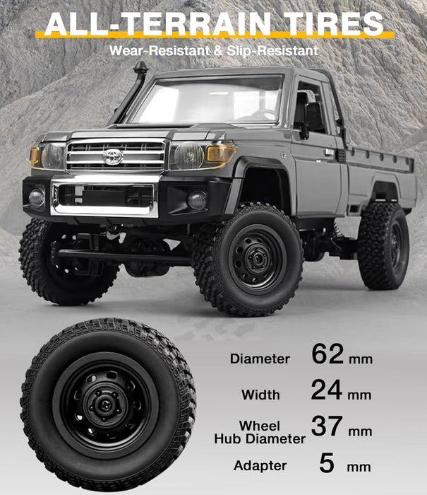 MN MODEL TOYOTA LAND CRUISER LC79 MN-82P PRO 1:12 4WD 2.4G RC ROCK CRAWLER – SILVER