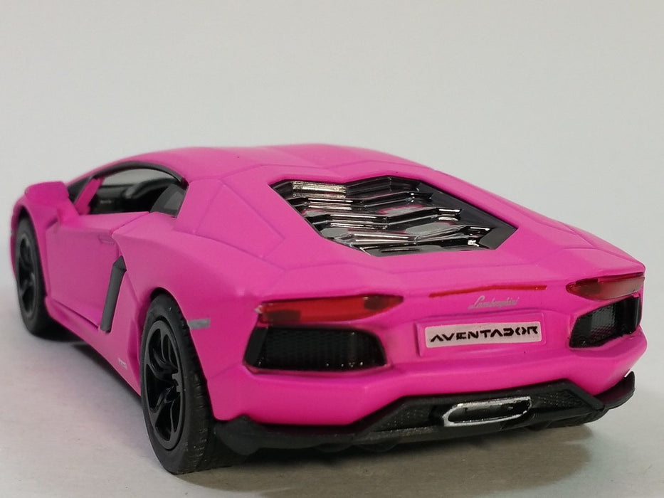 KINSMART LAMBORGHINI AVENTADOR LP 700-4/ MURCIELAGO LP 640/VENENO 1:36 SCALE NO:KT5370D (PINK)