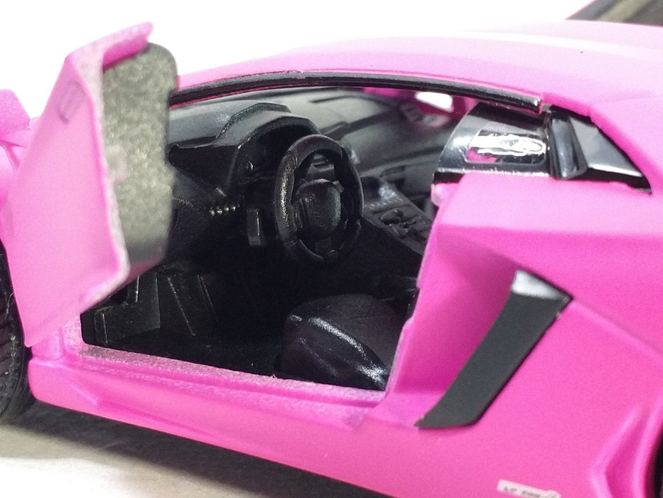 KINSMART LAMBORGHINI AVENTADOR LP 700-4/ MURCIELAGO LP 640/VENENO 1:36 SCALE NO:KT5370D (PINK)