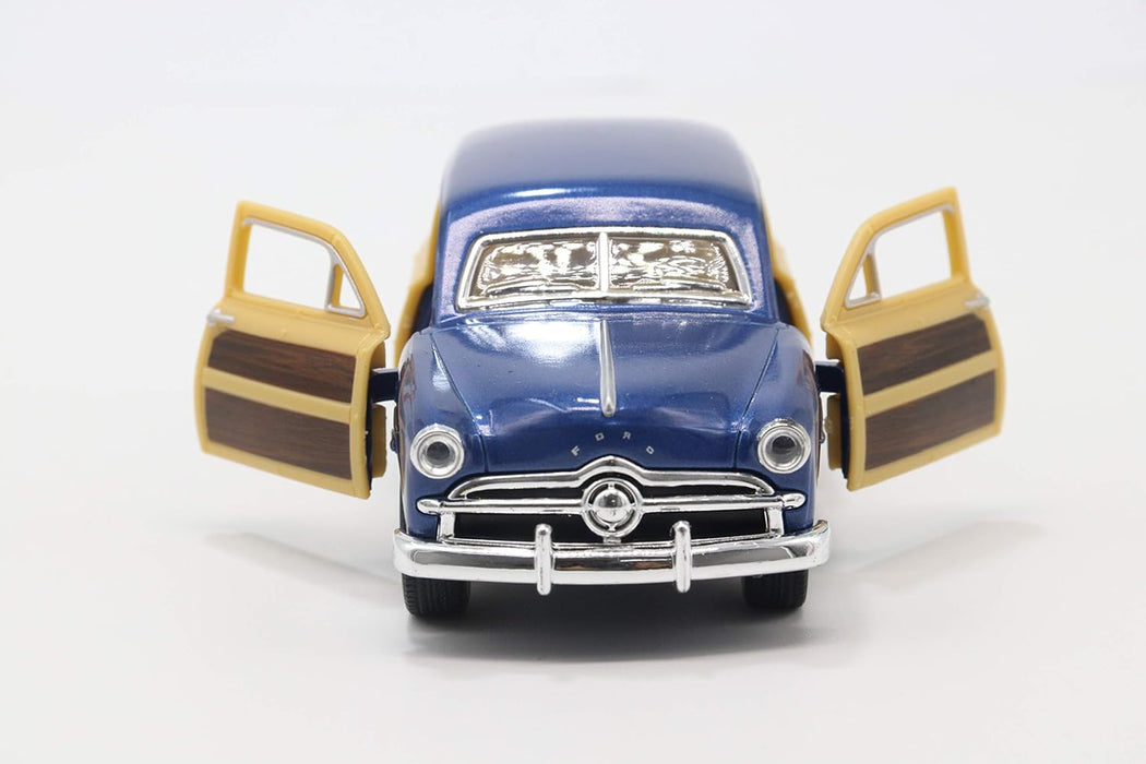 KINSMART 1949 FORD WOODY WAGON 1:40 NO KT5402D (BLUE)
