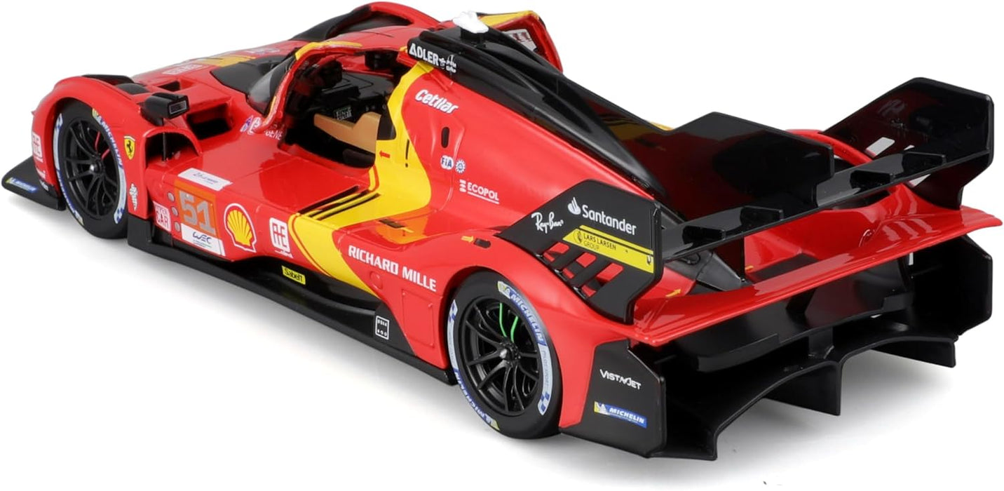 BBURAGO FERRARI RACING 499P LE MANS HYPERCAR-1:24 SCALE B18-26309