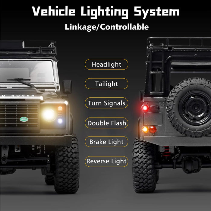 MN MODEL LAND ROVER DEFENDER MN98 1/12 2.4G 4WD RC CRAWLER (YELLOW)