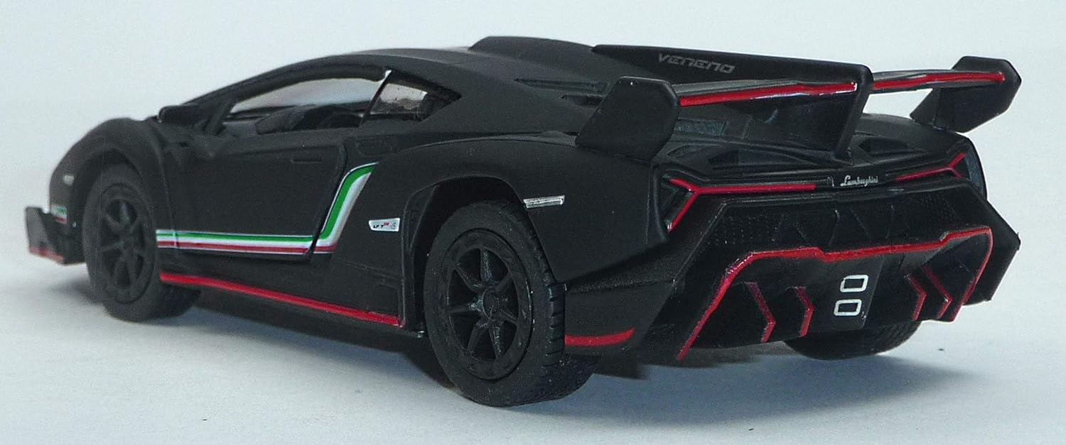 KINSMART LAMBORGHINI AVENTADOR LP 700-4/ MURCIELAGO LP 640/VENENO 1:36 SCALE NO:KT5370D (BLACK)