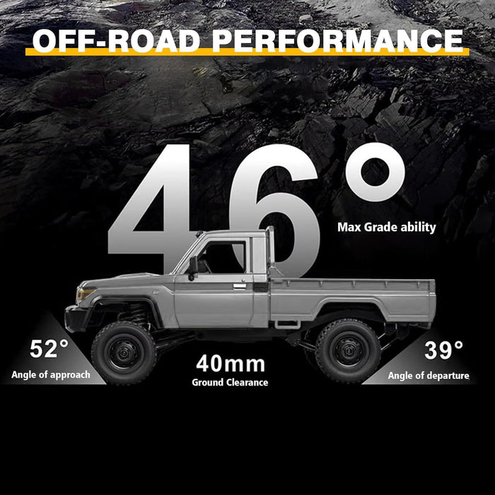 MN MODEL TOYOTA LAND CRUISER LC79 MN-82P PRO 1:12 4WD 2.4G RC ROCK CRAWLER – SILVER