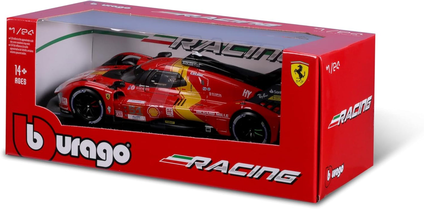 BBURAGO FERRARI RACING 499P LE MANS HYPERCAR-1:24 SCALE B18-26309