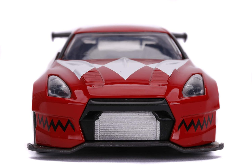 JADA TOYS POWER RANGERS RED RANGER 2009 NISSAN GT-R R35 DIECAST CAR