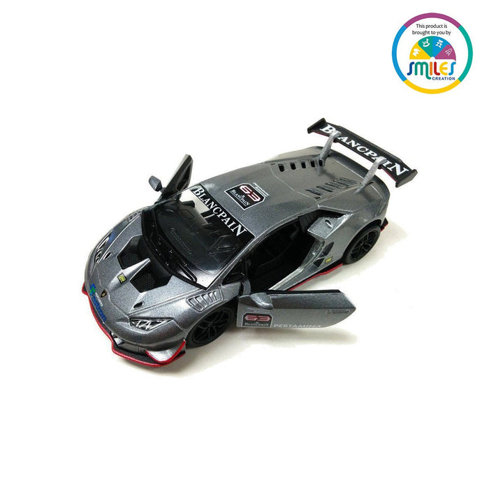 LAMBORGHINI HURACAN LP620-2 SUPER TROFEO 1:36 NO: KT5389D (GREY)