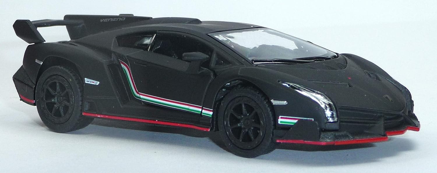 KINSMART LAMBORGHINI AVENTADOR LP 700-4/ MURCIELAGO LP 640/VENENO 1:36 SCALE NO:KT5370D (BLACK)