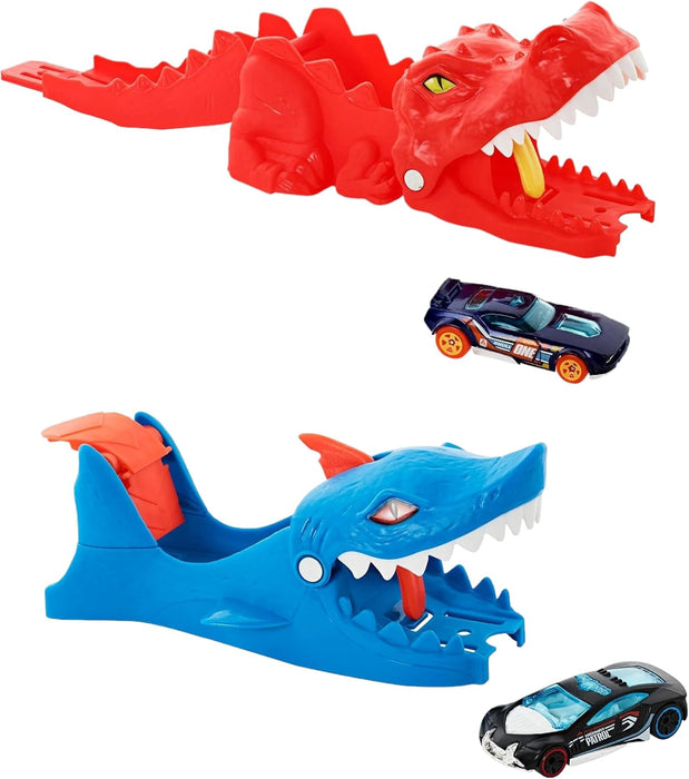 HOT WHEELS CITY TRACK NEMESIS LAUNCHER PLAYSETS WITH SHARK LAUNCHER AND DINO LAUNCHER (PRODUCT NO:GVF42)