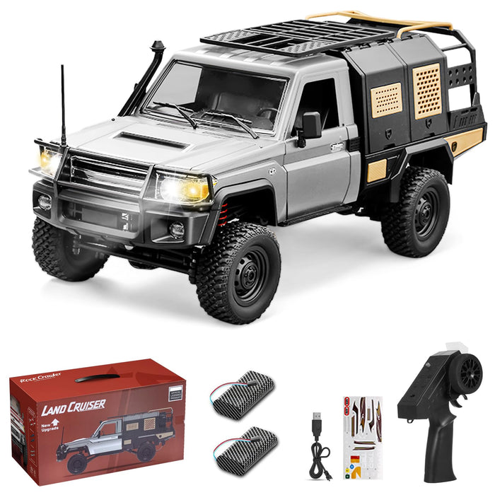 MN MODEL 1/12 TOYOTA LAND CRUISER MN82S 4WD RC CRAWLER RTR (GREY)