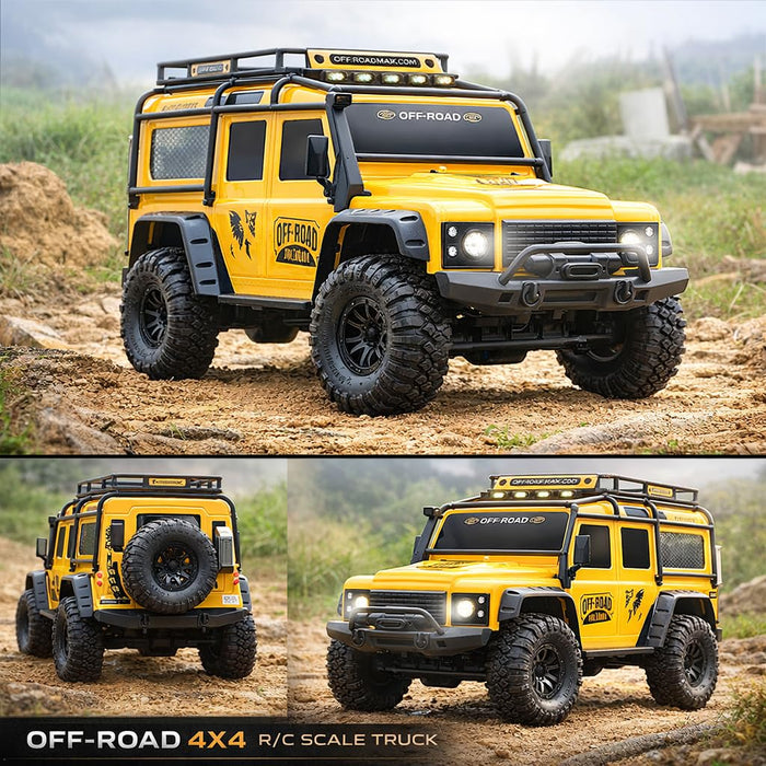 MN MODEL RC ROCK CRAWLER MN999 1/10 2.4G 4WD RC CAR (YELLOW)