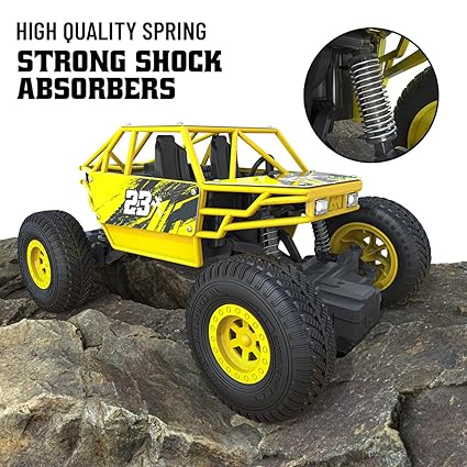 MIRANA ATV AND REMOTE CONTROL CAR, 1200 MAH LI-ION RECHARGEABLE BATTERY, C TYPE USB CHARGING SCALE 1:20 (YELLOW)