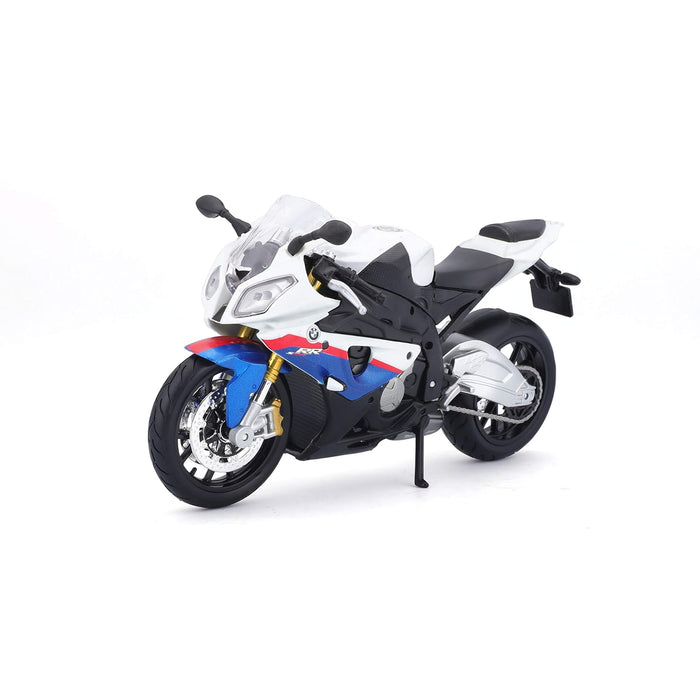 MAISTO PLASTIC 1/12 BMW S1000RR SCALE MODEL MOTORCYCLE, WHITE