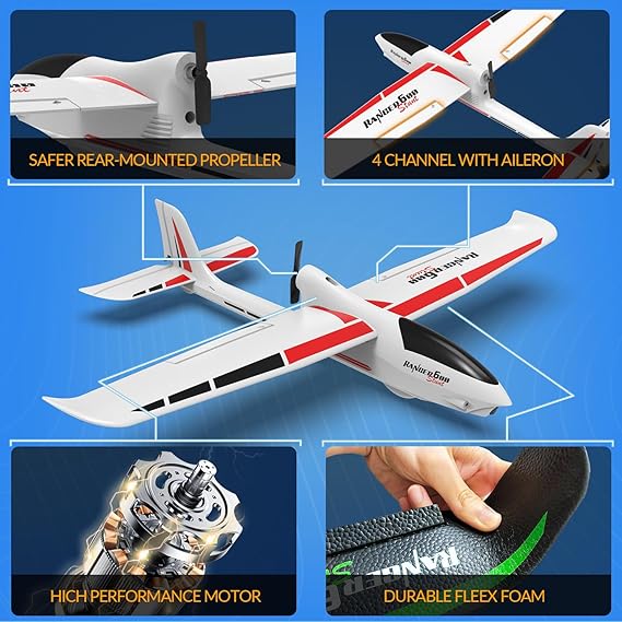 RC AIRPLANE VOLANTEX RANGER 600 WHITE STUNT RTF