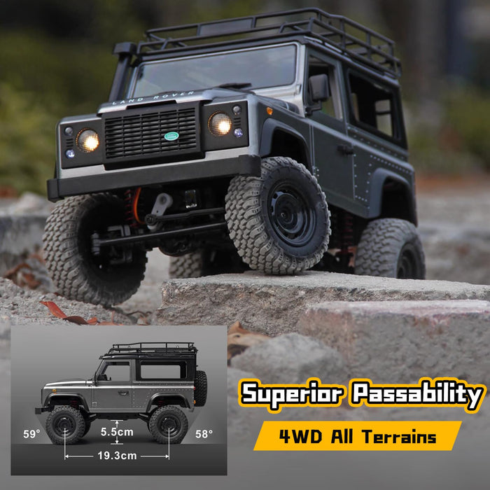 MN MODEL LAND ROVER DEFENDER MN98 1/12 2.4G 4WD RC CRAWLER (YELLOW)