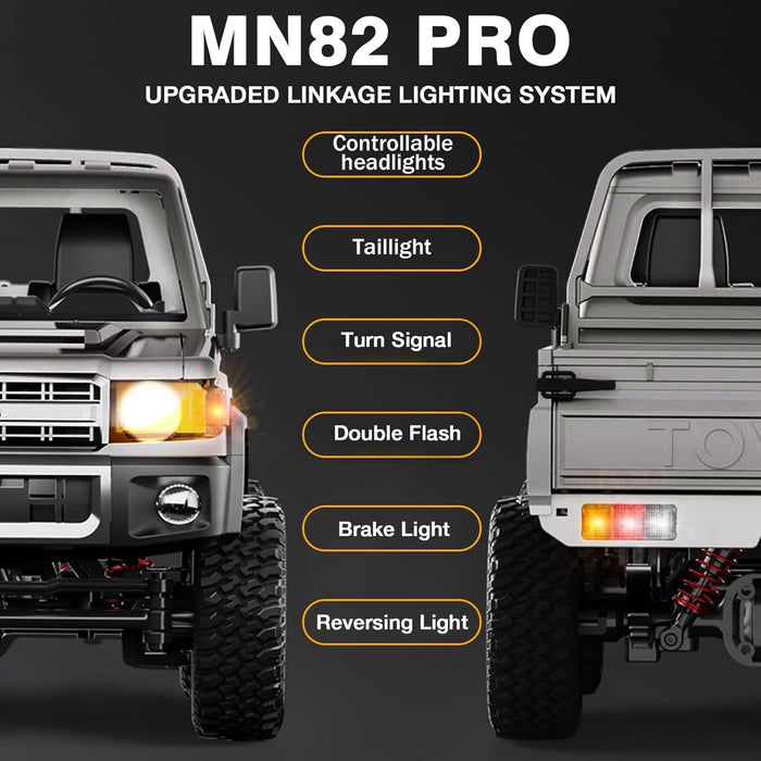 MN MODEL TOYOTA LAND CRUISER LC79 MN-82P PRO 1:12 4WD 2.4G RC ROCK CRAWLER – SILVER