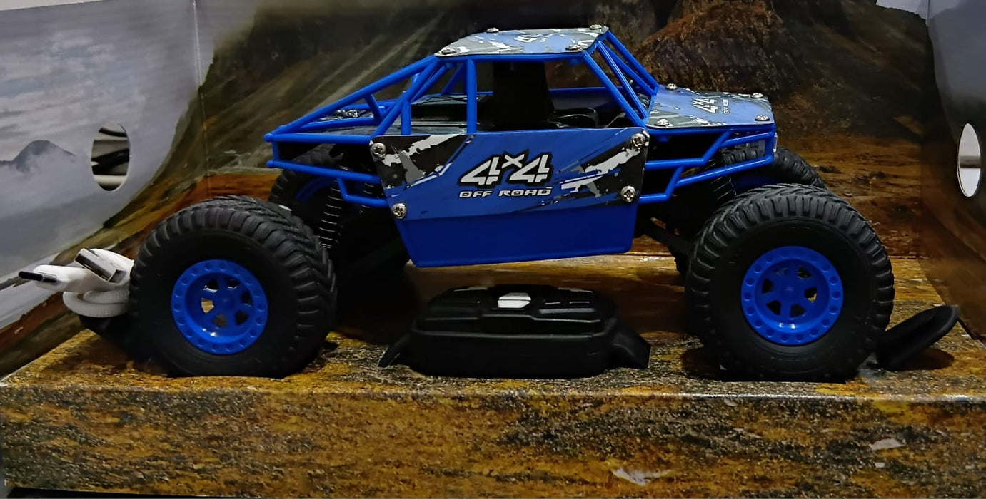 MIRANA DUSTER REMOTE 2WD, SCALE 1:20, ALL TERRAIN VEHICLE REMOTE CONTROL, 2.4 GHZ REMOTE CONTROL RANGE, 1200 MAH BATTERY, C-TYPE RECHARGEABLE BATTERY, 1.5*POWERFULL BOOST (BLUE)