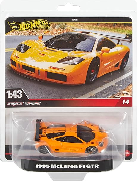 HOT WHEELS 1:43 1995 MCLAREN F1 GTR REAL RIDERS (9C9F)