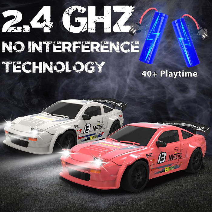 Break The Dawn 1:24 Scale 4WD High-Speed RC Drift Car — Multi-Player Racing Series with LED Lights