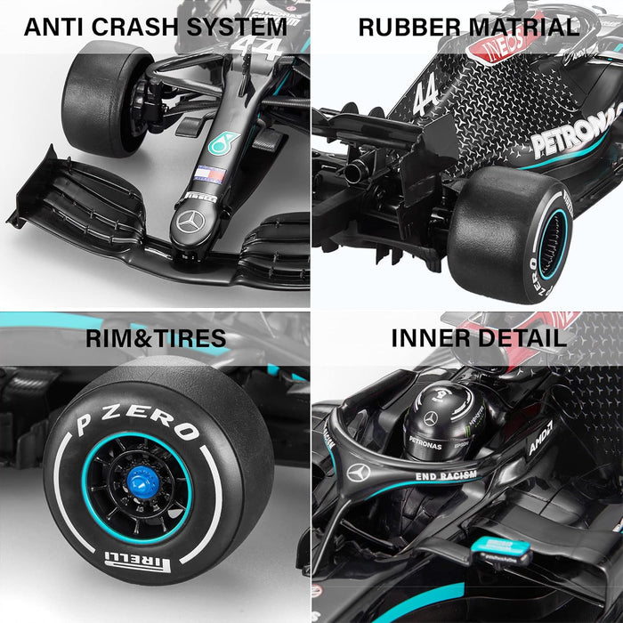 RASTAR PETRONAS RC CAR 1/12 SCALE 2.4GHZ MERCEDES-AMG F1 W11 EQ PERFORMANCE OFFICIALLY LICENSED RC SERIES RADIO REMOTE CONTROL CAR, (BLACK)