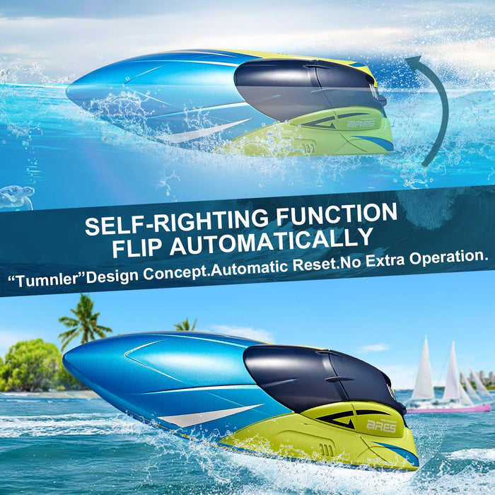 4DRC S4 ARES 2.4G RC RACING BOAT BLUE | RED