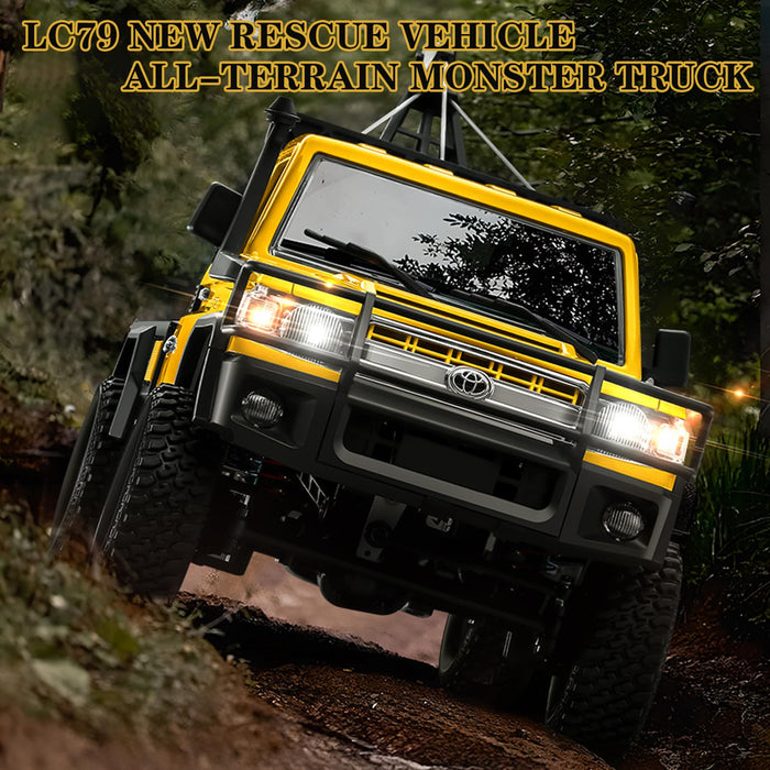MN MODEL LAND CRUISER MN82T 1/12 2.4G 4WD RC CRAWLER (YELLOW)