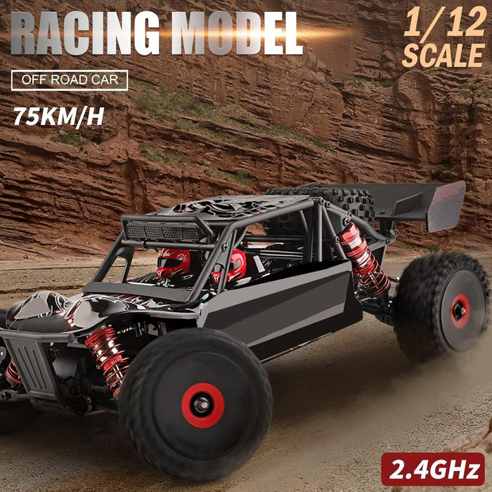 WLTOYS 124016 1:12 RC CAR 4WD 75KM/H HIGH SPEED RACING CAR 2.4GHZ ALL TERRAIN OFF ROAD RTR WITH BRUSHLESS MOTOR