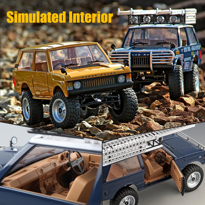 MN MODEL LAND ROVER RANGE ROVER1970 MN168 1/12 2.4G RC ROCK CRAWLER (SKY BLUE)