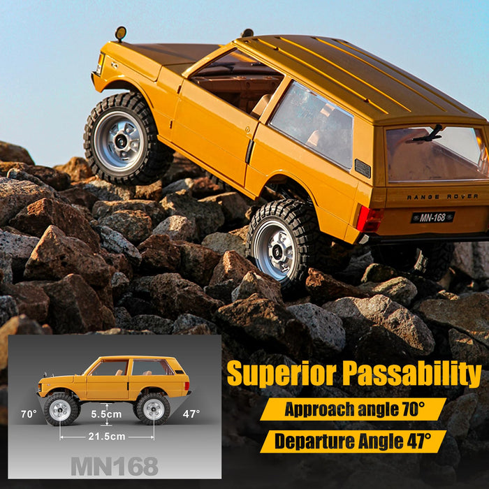 MN MODEL LAND ROVER RANGE ROVER1970 MN168 1/12 2.4G RC ROCK CRAWLER (SKY BLUE)