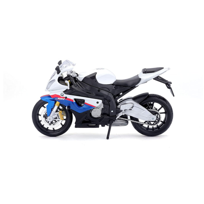 MAISTO PLASTIC 1/12 BMW S1000RR SCALE MODEL MOTORCYCLE, WHITE