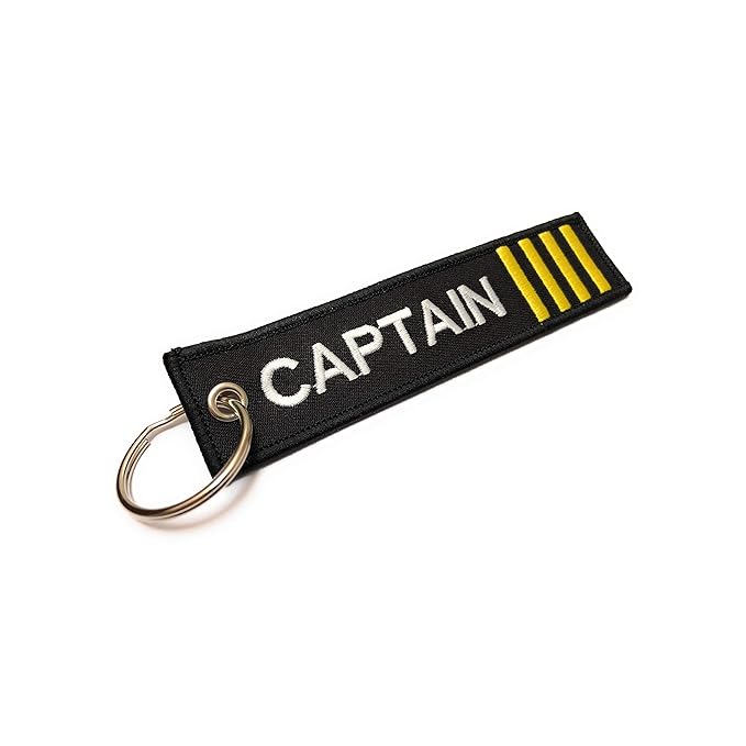 EMBROIDERED KEYRING CAPTAIN 4 STRIPES