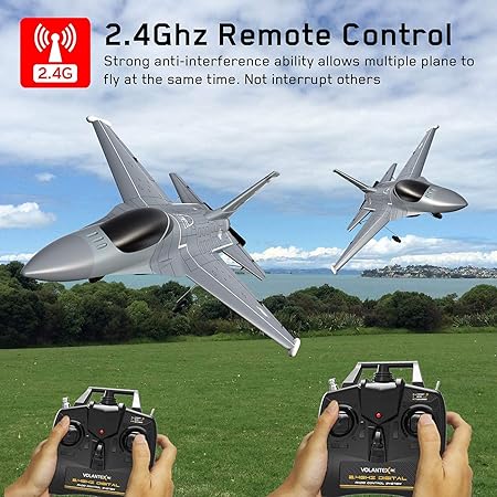 VOLANTEX RC JET F-16 FALCON 4 CH RC PLANE 2.4 GHZ RTF GRAY