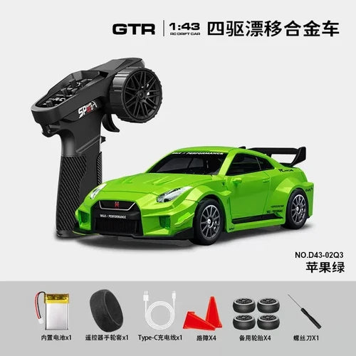 RC DRIFT CAR D43-02 HSTAR  1/43 METAL BODY RTR
