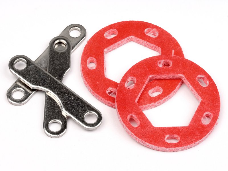 HPI 19X35X2.5MM DUAL FIBERGLASS BRAKE DISK AND PLATE SET HPI87055