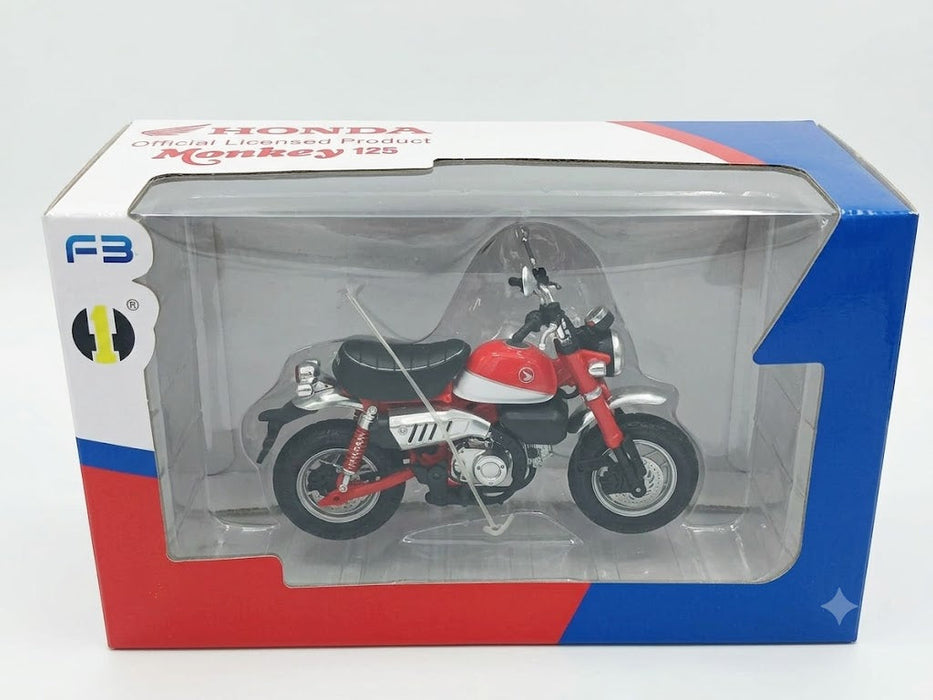 F3 HONDA MONKEY 125 1:12 DIE-CAST BIKE MODEL M12-20A RED/BLACK