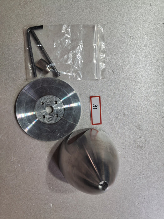 3.5" 2 BLADES ALUMINIUM SPINNER PRE OWNED QUALITY