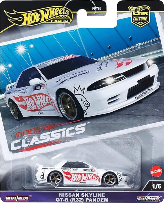 HOT WHEELS NISSAN SKYLINE GT-R R32 PANDEM  MODERN CLASSICS CAR (9C1E)