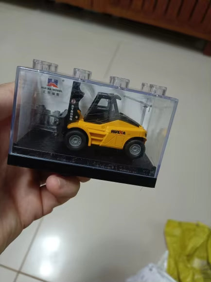 DIE CAST HUINA 1010 FORKLIFT 1/80 SCALE YELLOW