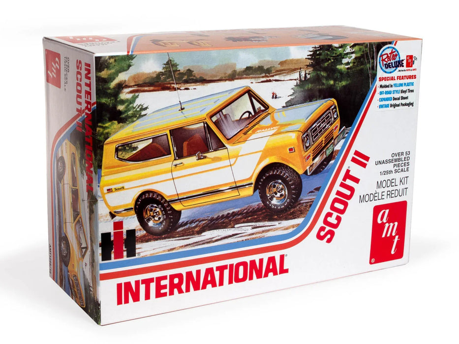 AMT 1977 INTERNATIONAL HARVESTER SCOUT II TRUCK 1/25 SCALE&nbsp;MODEL&nbsp;KIT AMT1248/12