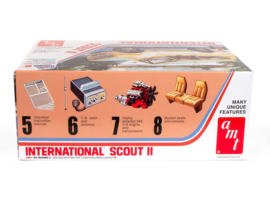 AMT 1977 INTERNATIONAL HARVESTER SCOUT II TRUCK 1/25 SCALE&nbsp;MODEL&nbsp;KIT AMT1248/12