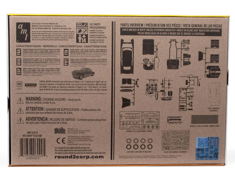 AMT 1951 CHEVROLET FLEETLINE 1/25 SCALE MODEL&nbsp;KIT AMT1378/12
