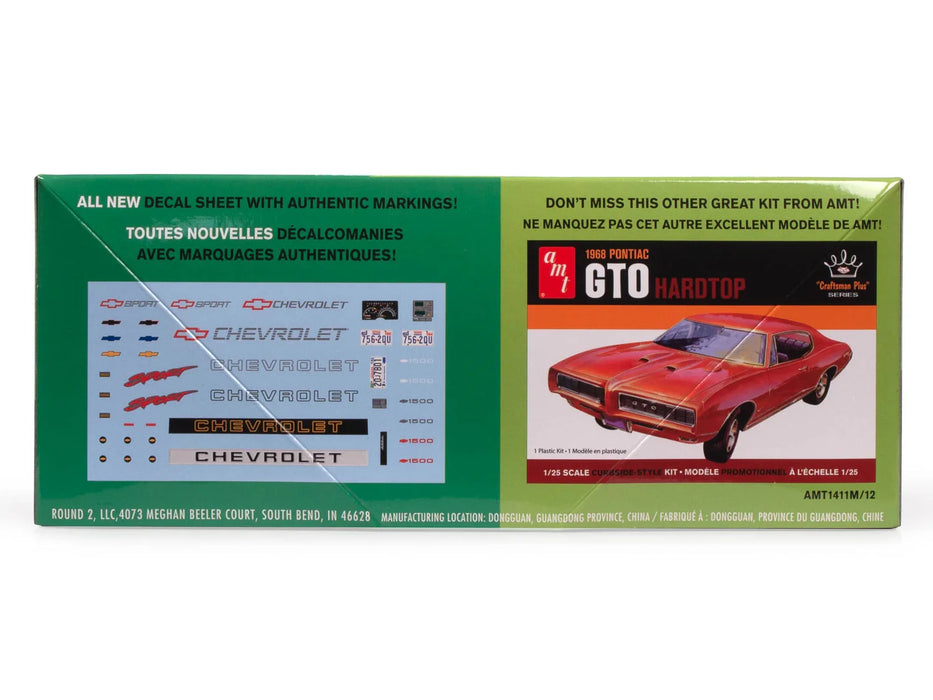 AMT 1992 CHEVROLET SILVERADO SHORTBED FLEETSIDE PICKUP 1/25&nbsp;SCALE&nbsp;MODEL&nbsp;KIT AMT1408M/12