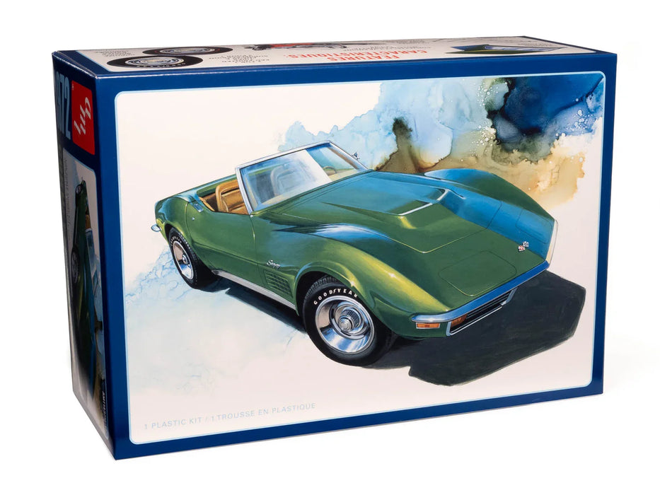 AMT 1972 CHEVY CORVETTE CONVERTIBLE 1/25 SCALE MODEL KIT AMT1437M/12