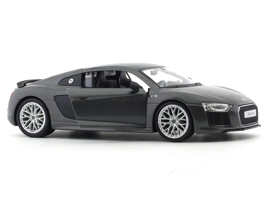 MAISTO AUDI R8 V10 1/24 GREY SCALE MODEL CAR 51281