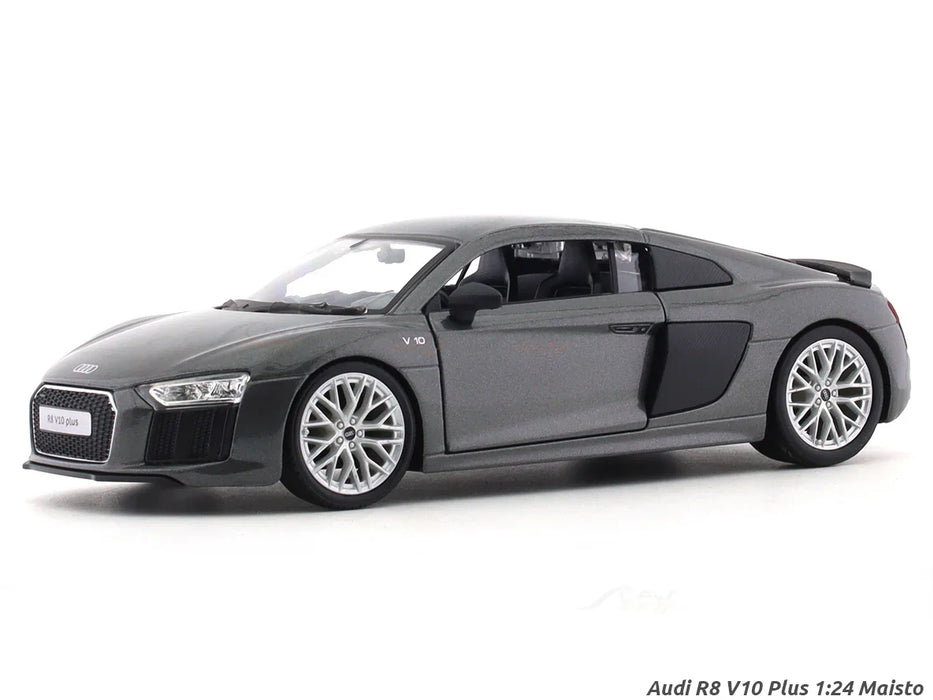 MAISTO AUDI R8 V10 1/24 GREY SCALE MODEL CAR 51281