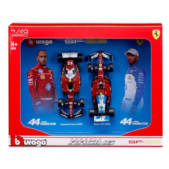 BBURAGO 18-36856 H1 1:43 FERRARI SF-25 FORMULA RACING